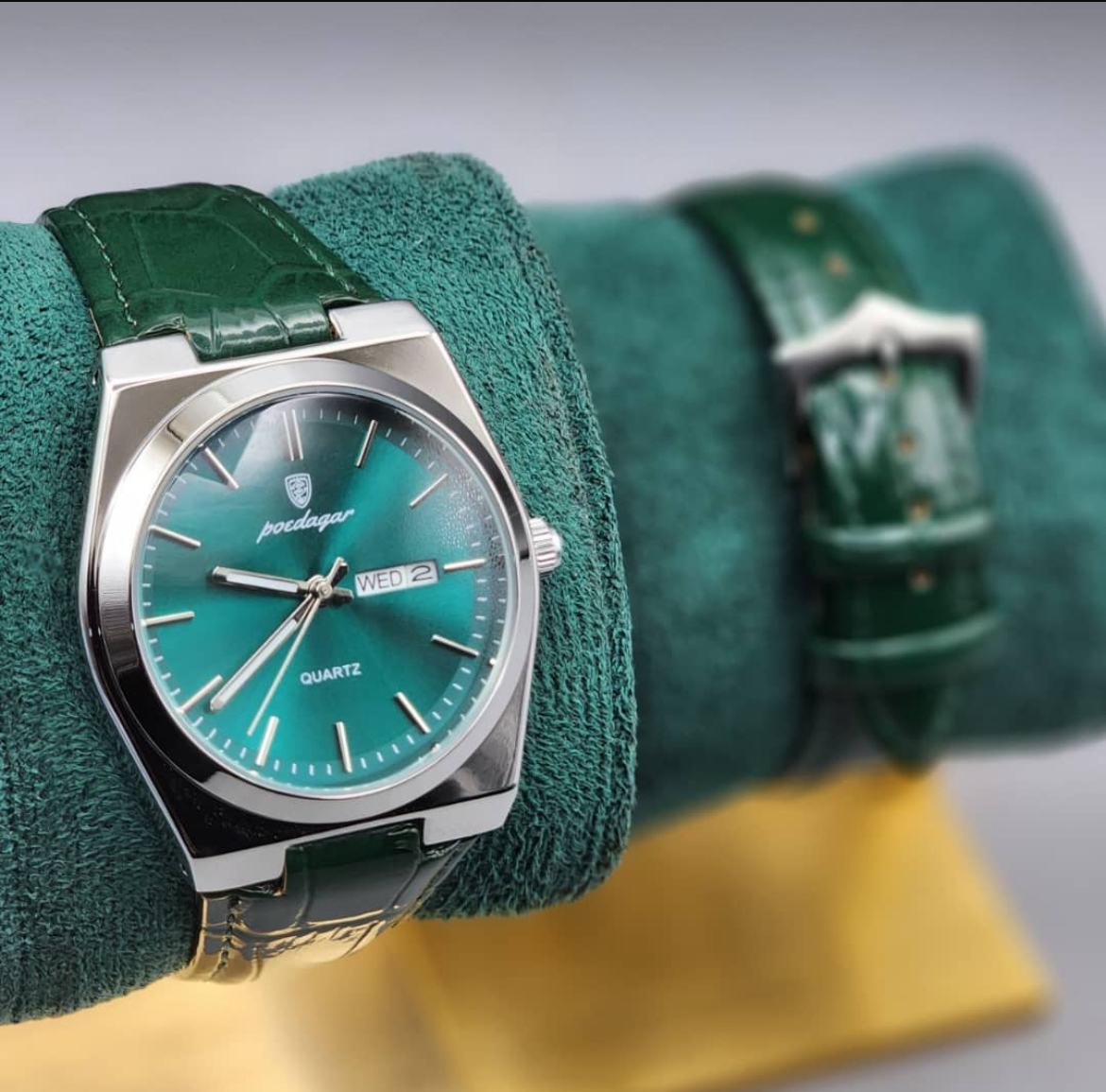 POEDAGAR LEATHER WRIST WATCH